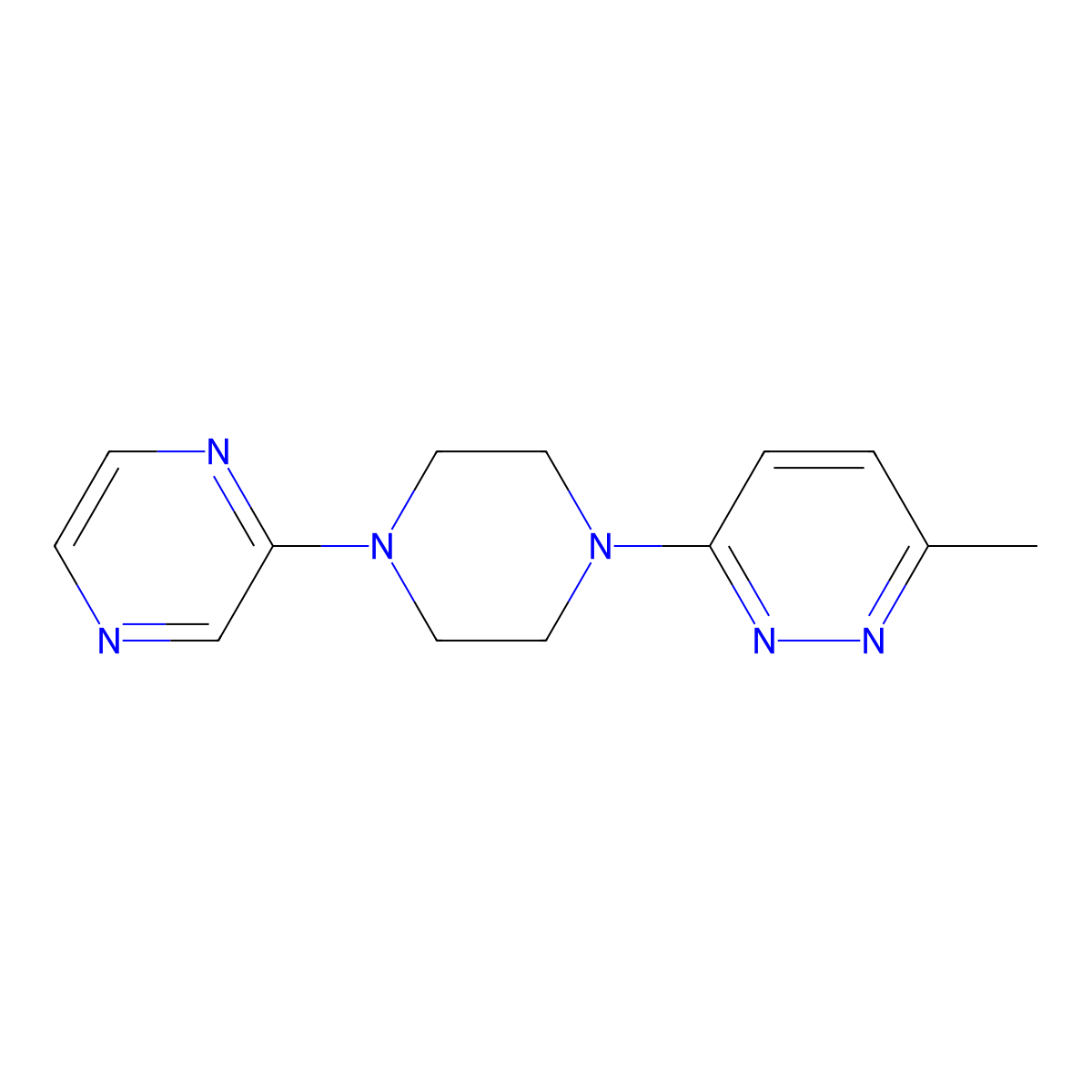3-Methyl-6-[4-(pyrazin-2-yl)piperazin-1-yl]pyridazine molecular structure, CAS 2549032-98-4