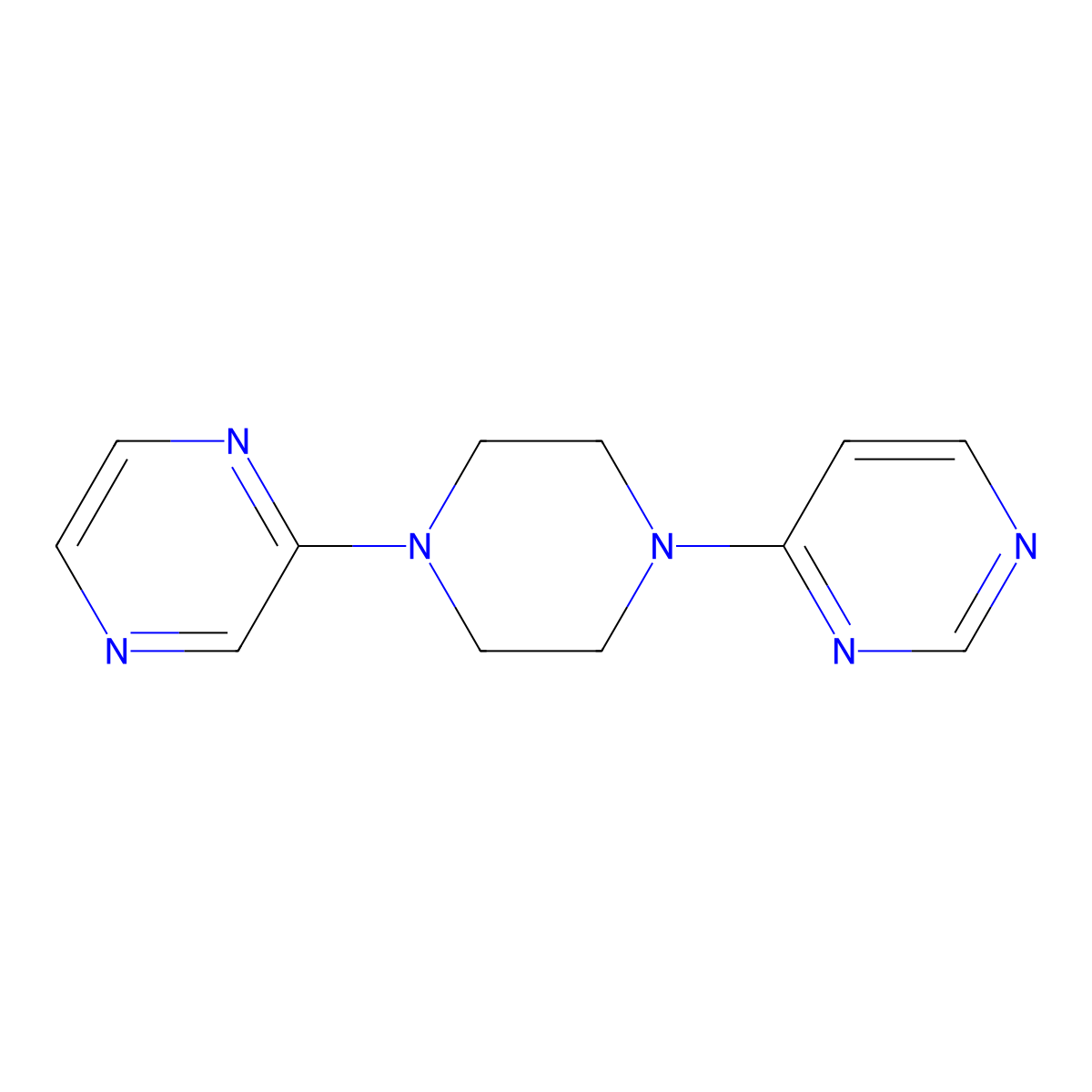 4-[4-(Pyrazin-2-yl)piperazin-1-yl]pyrimidine molecular structure, CAS 2549033-28-3