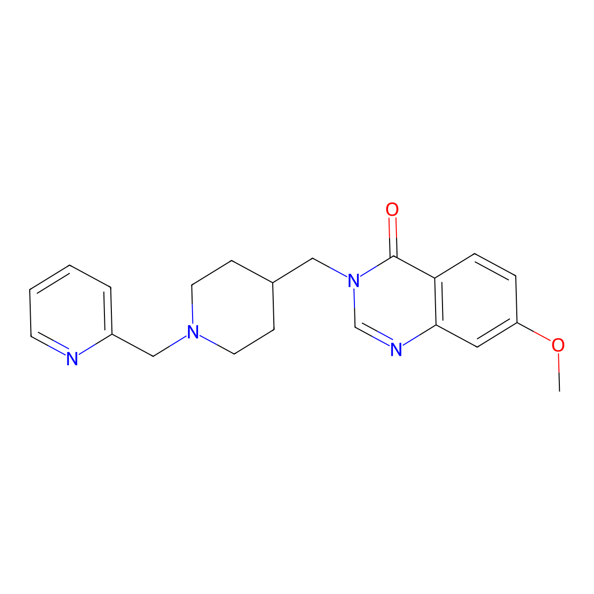 7-Methoxy-3-({1-[(pyridin-2-yl)methyl]piperidin-4-yl}methyl)-3,4-dihydroquinazolin-4-one molecular structure, CAS 2549034-38-8