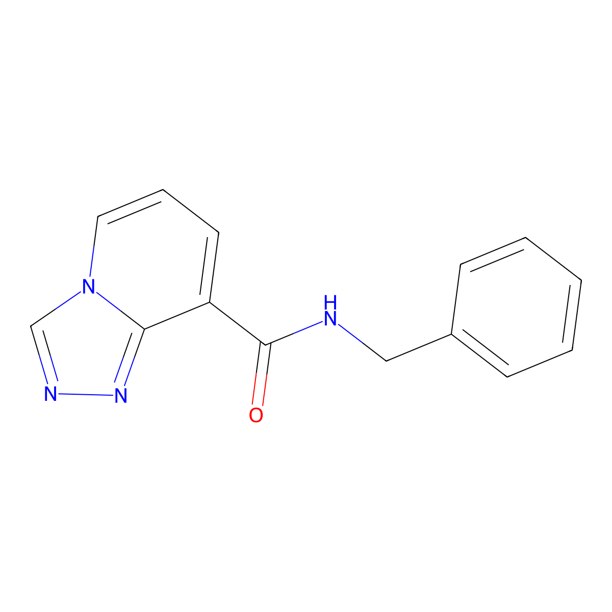 N-benzyl-[1,2,4]triazolo[4,3-a]pyridine-8-carboxamide molecular structure, CAS 2549037-64-9
