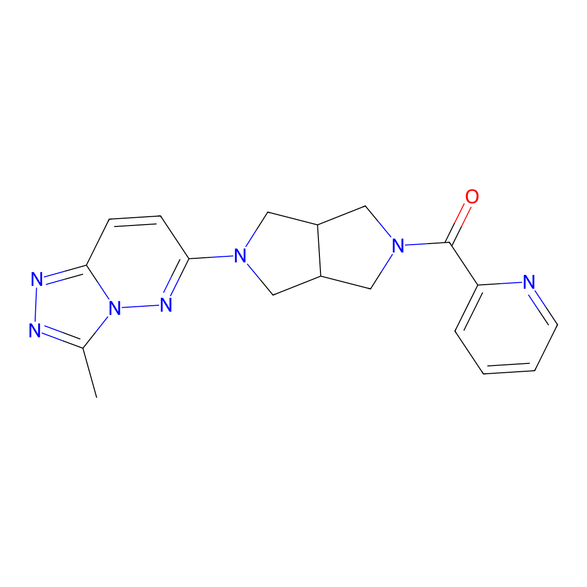 2-(5-{3-Methyl-[1,2,4]triazolo[4,3-b]pyridazin-6-yl}-octahydropyrrolo[3,4-c]pyrrole-2-carbonyl)pyridine molecular structure, CAS 2549041-51-0