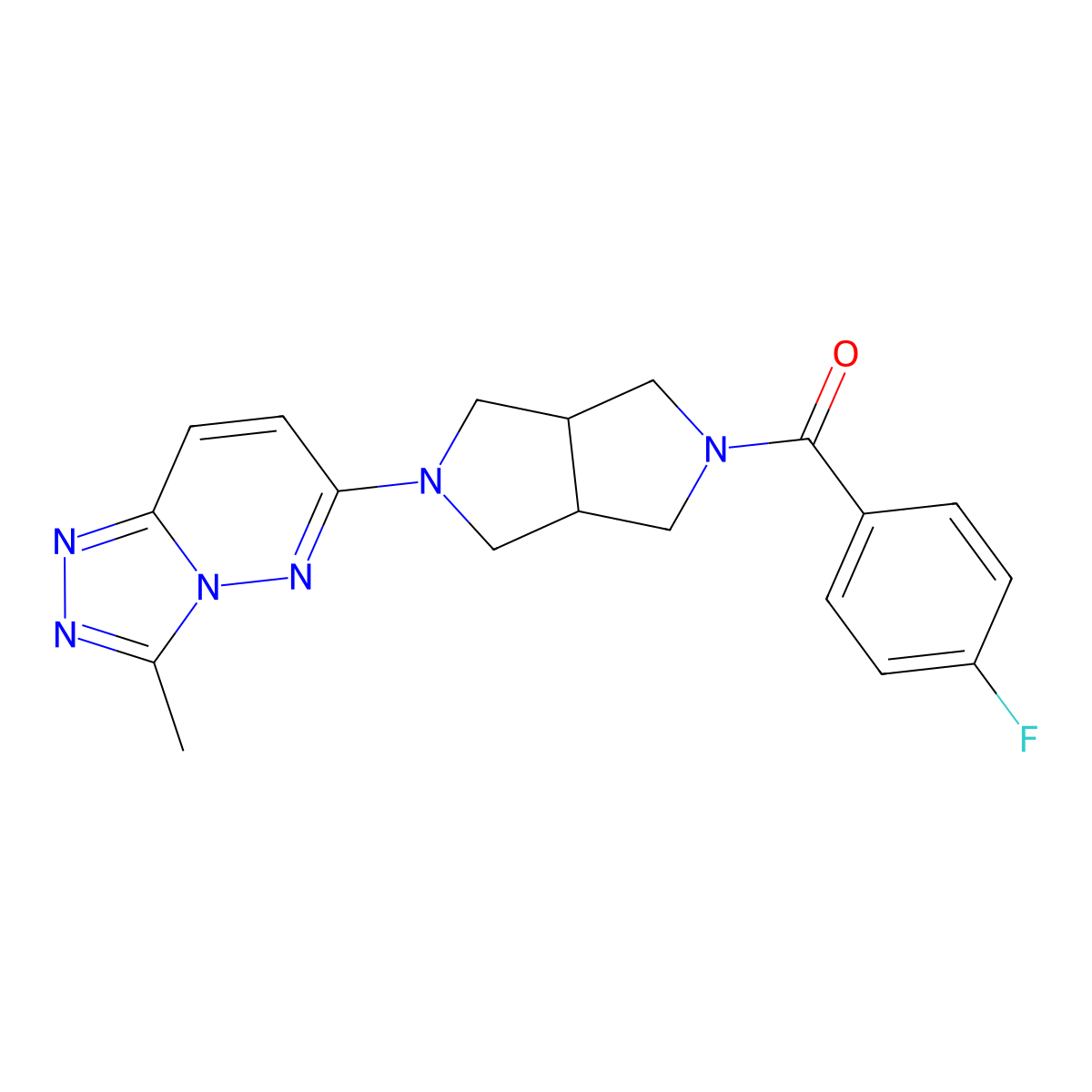 2-(4-Fluorobenzoyl)-5-{3-methyl-[1,2,4]triazolo[4,3-b]pyridazin-6-yl}-octahydropyrrolo[3,4-c]pyrrole molecular structure, CAS 2549042-28-4