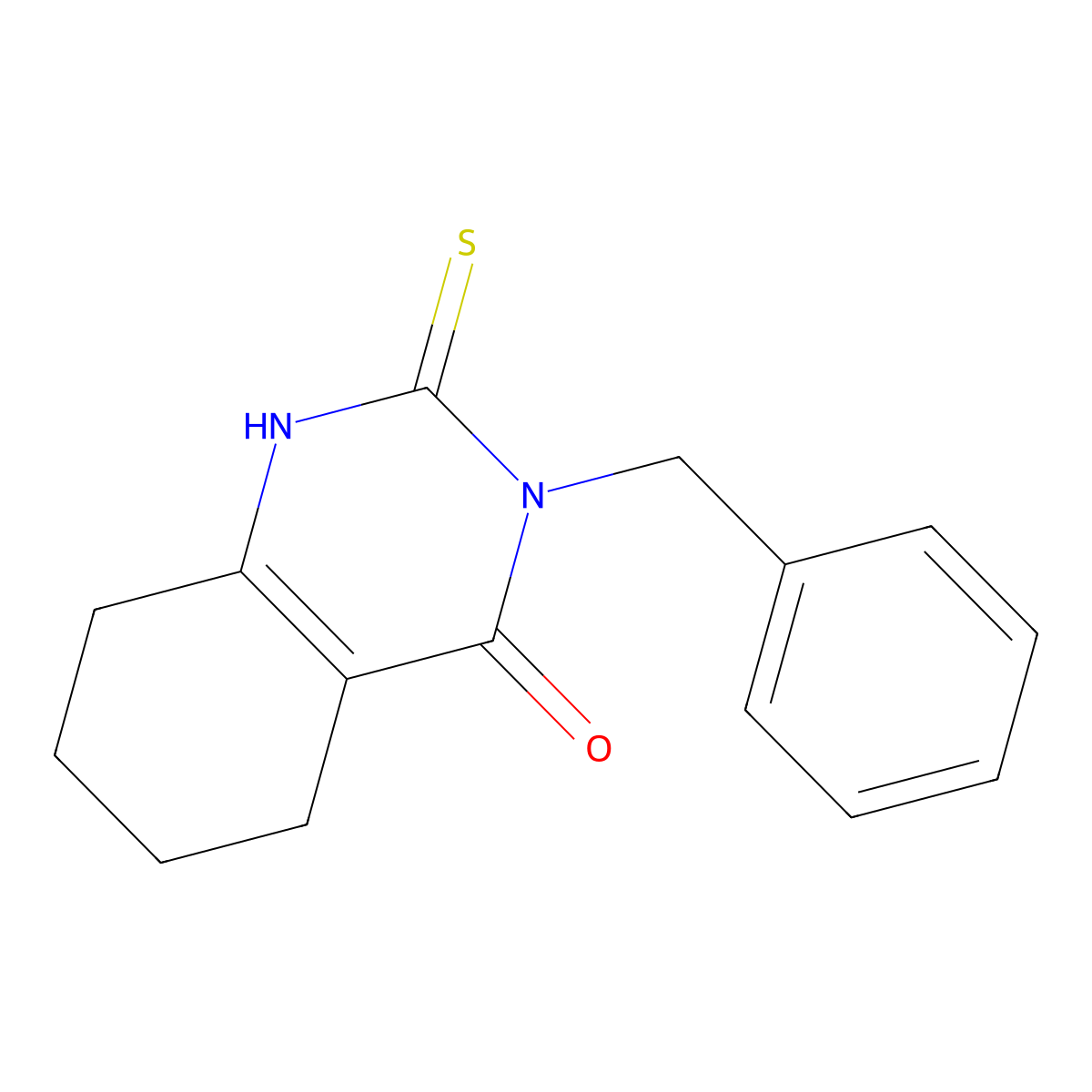 3-Benzyl-2-sulfanylidene-1,2,3,4,5,6,7,8-octahydroquinazolin-4-one molecular structure, CAS 2549043-47-0