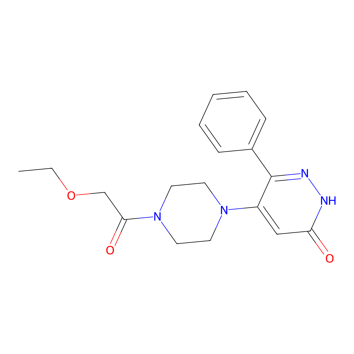 5-[4-(2-Ethoxyacetyl)piperazin-1-yl]-6-phenyl-2,3-dihydropyridazin-3-one molecular structure, CAS 2549046-71-9