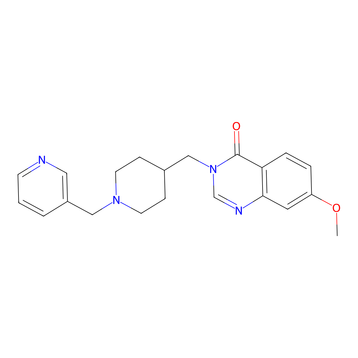 7-Methoxy-3-({1-[(pyridin-3-yl)methyl]piperidin-4-yl}methyl)-3,4-dihydroquinazolin-4-one molecular structure, CAS 2549047-66-5