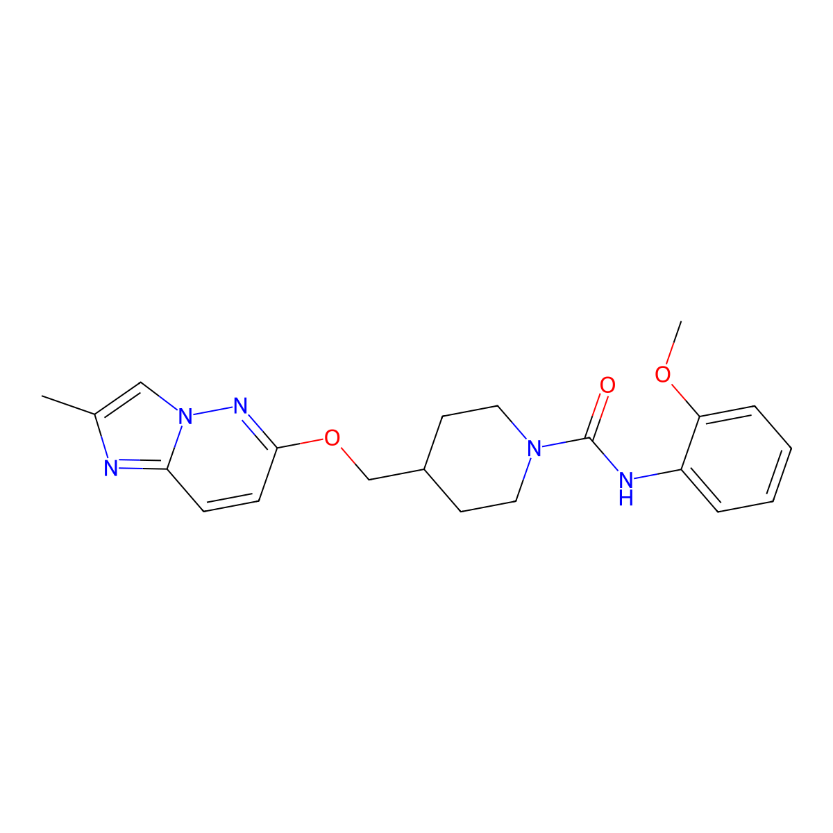 N-(2-methoxyphenyl)-4-[({2-methylimidazo[1,2-b]pyridazin-6-yl}oxy)methyl]piperidine-1-carboxamide molecular structure, CAS 2549052-05-1