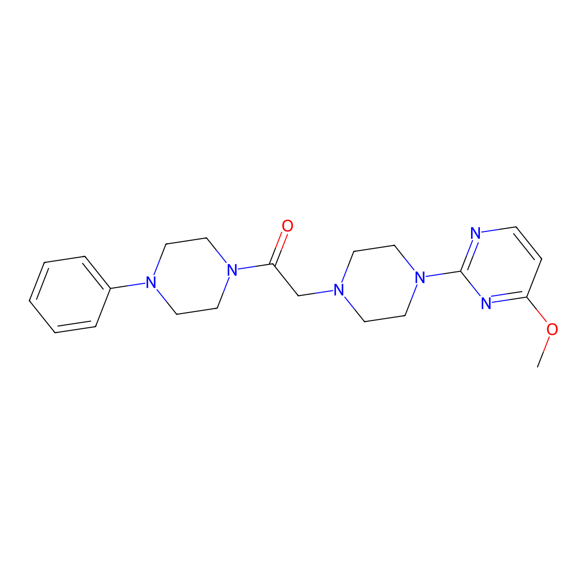 2-[4-(4-Methoxypyrimidin-2-yl)piperazin-1-yl]-1-(4-phenylpiperazin-1-yl)ethan-1-one molecular structure, CAS 2549052-97-1