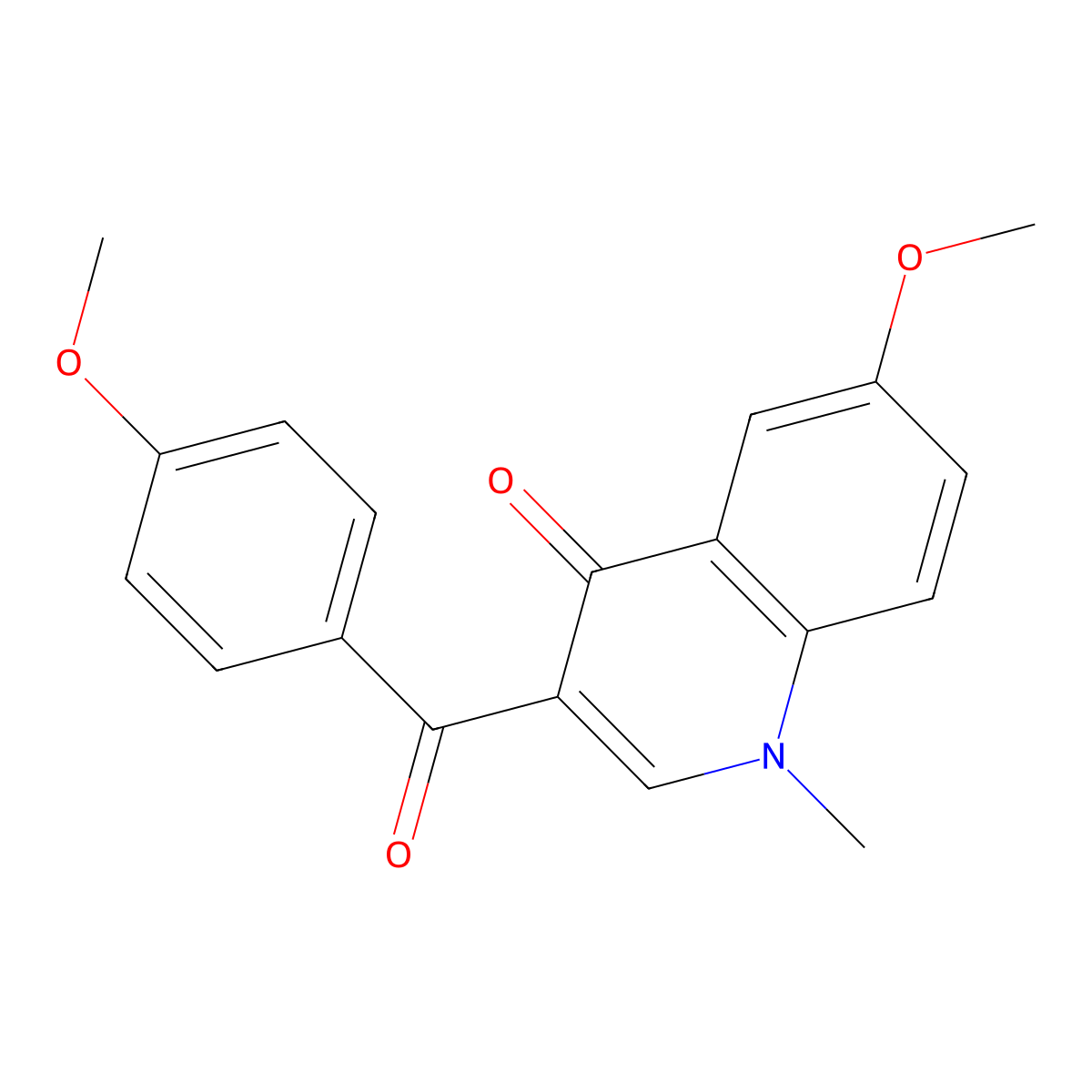 6-Methoxy-3-(4-methoxybenzoyl)-1-methyl-1,4-dihydroquinolin-4-one molecular structure, CAS 2549055-16-3