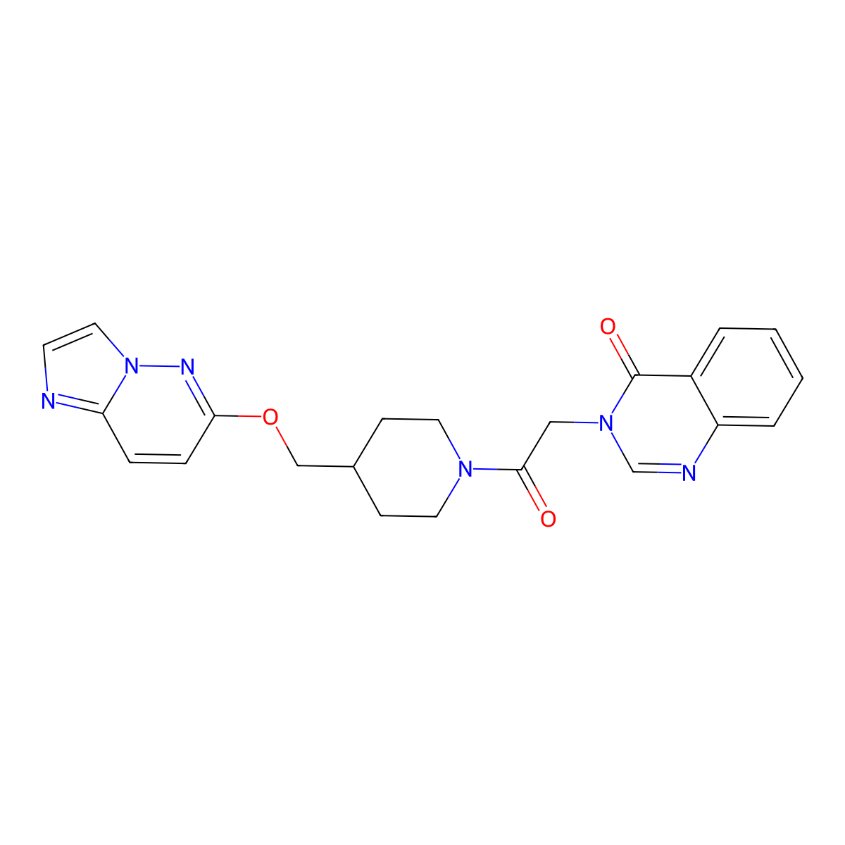 3-{2-[4-({Imidazo[1,2-b]pyridazin-6-yloxy}methyl)piperidin-1-yl]-2-oxoethyl}-3,4-dihydroquinazolin-4-one molecular structure, CAS 2549055-74-3