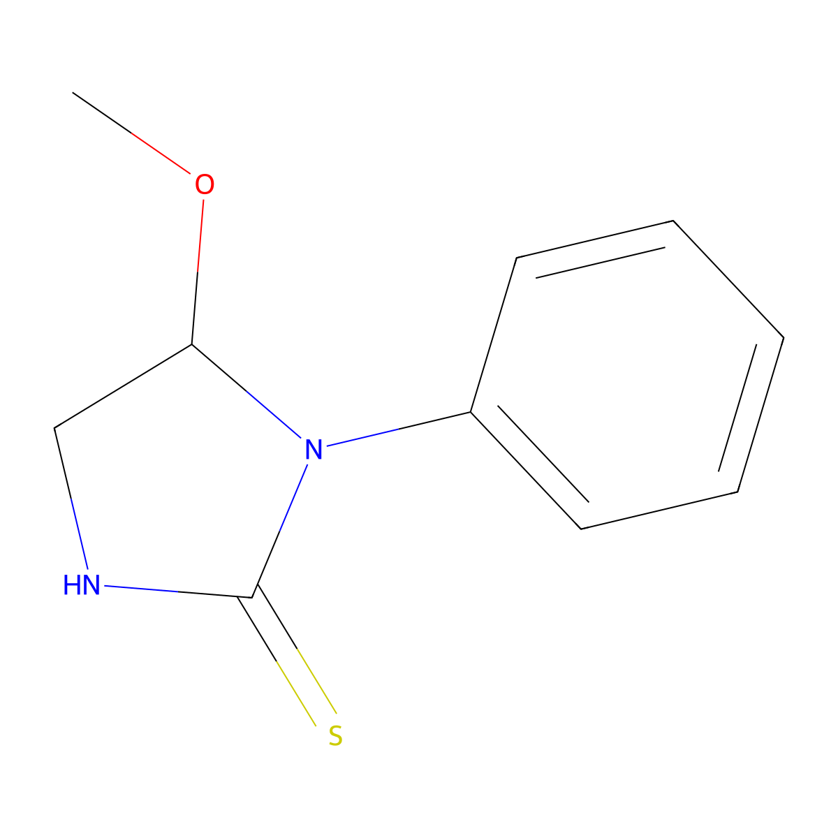 5-Methoxy-1-phenylimidazolidine-2-thione molecular structure, CAS 2549062-61-3