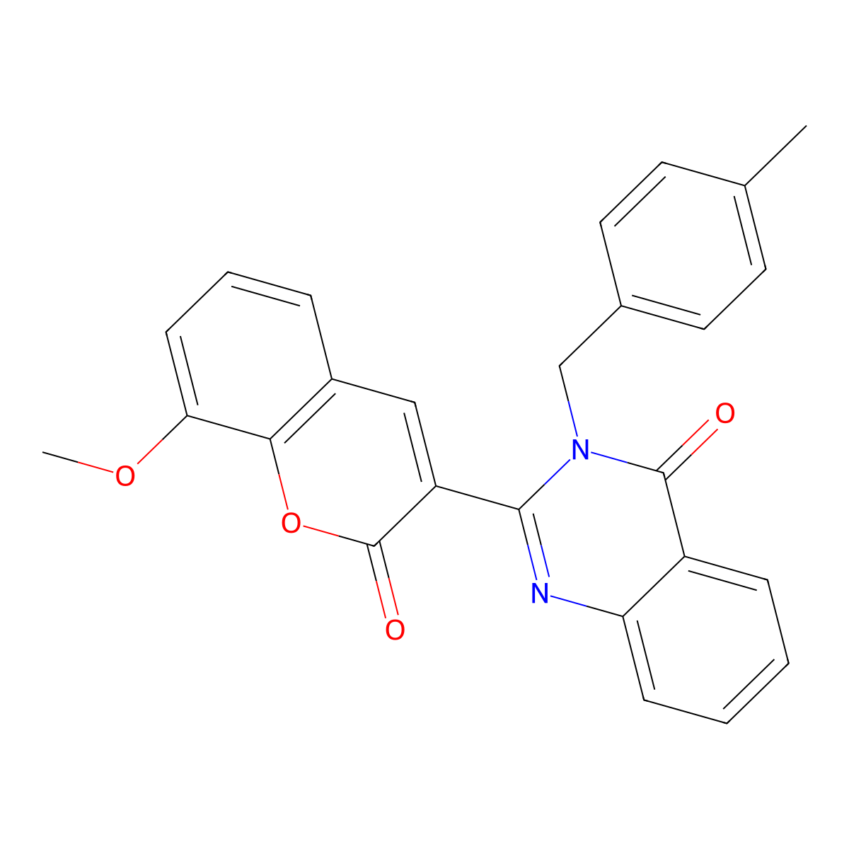 2-(8-methoxy-2-oxo-2H-chromen-3-yl)-3-[(4-methylphenyl)methyl]-3,4-dihydroquinazolin-4-one molecular structure, CAS 2549064-42-6