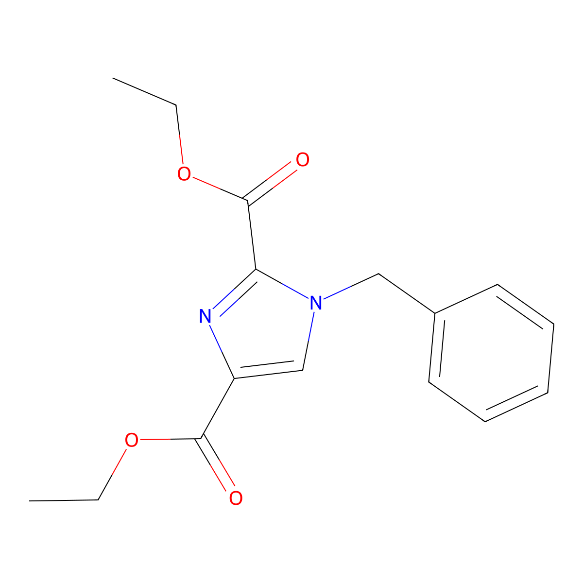 2,4-diethyl 1-benzyl-1H-imidazole-2,4-dicarboxylate molecular structure, CAS 2549064-62-0