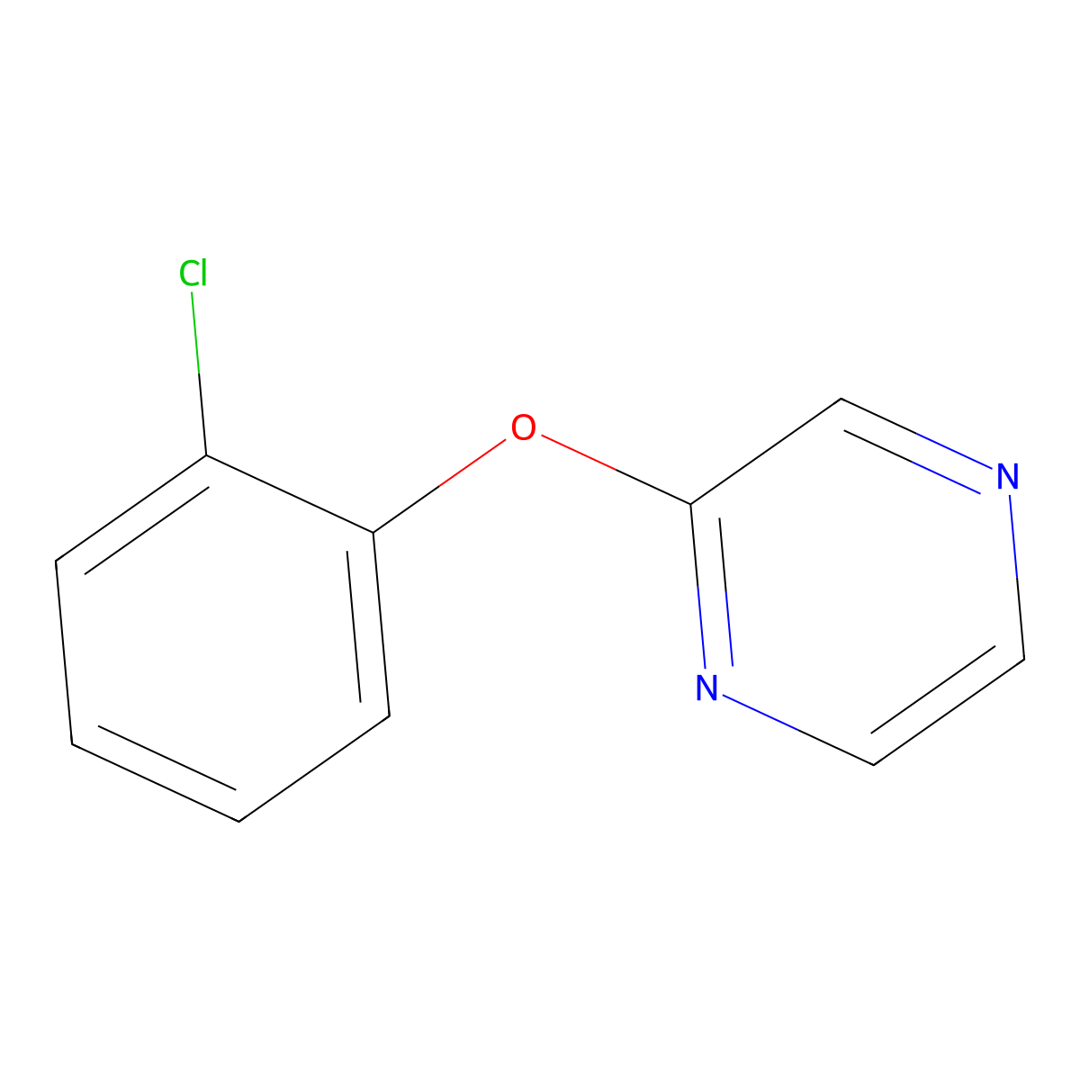 2-(2-Chlorophenoxy)pyrazine molecular structure, CAS 2549066-21-7