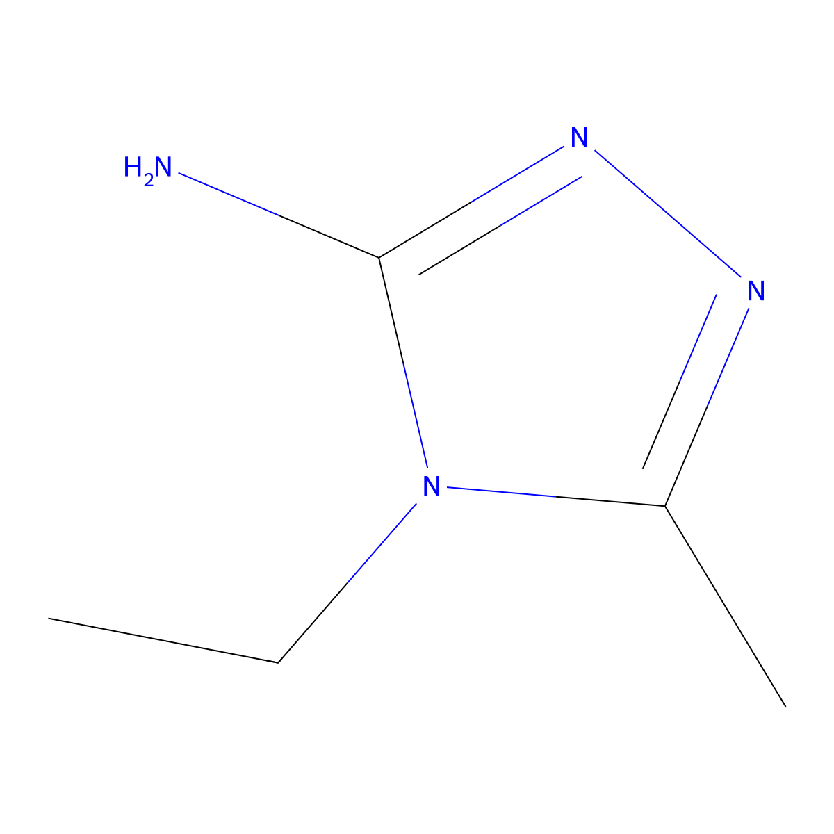 4-Ethyl-5-methyl-4H-1,2,4-triazol-3-amine molecular structure, CAS 254908-77-5