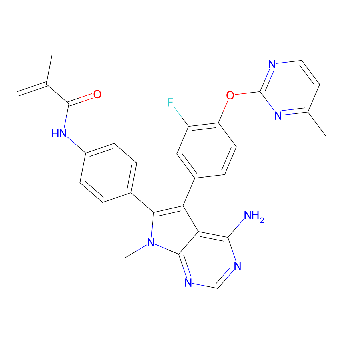 Lirafugratinib molecular structure, CAS 2549174-42-5