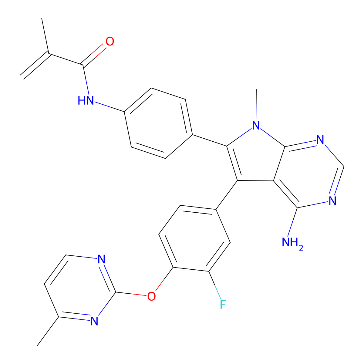 Lirafugratinib molecular structure, CAS 2549174-42-5