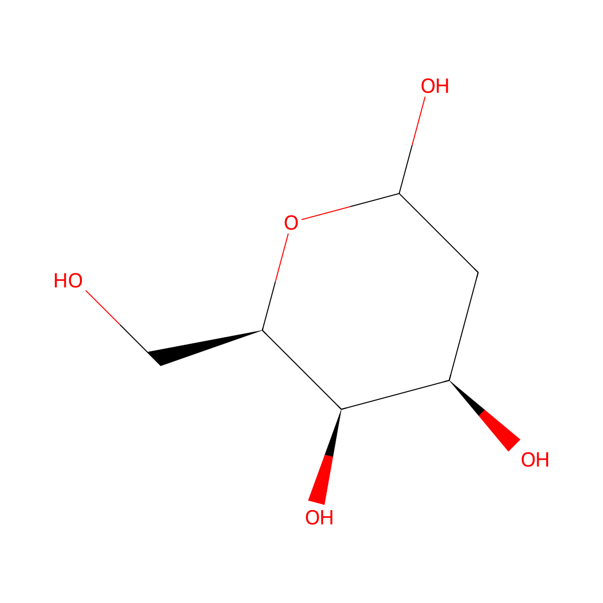 2-Deoxy-D-galactopyranose molecular structure, CAS 25494-04-6