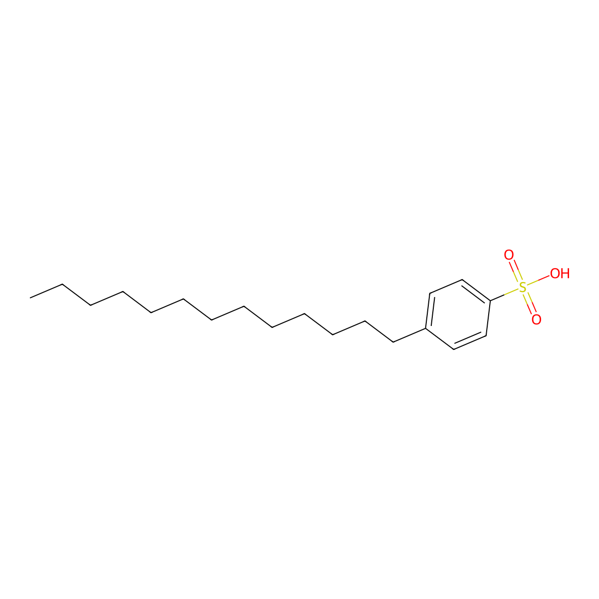 Tridecylbenzenesulfonic acid (mixed isomers) molecular structure, CAS 25496-01-9
