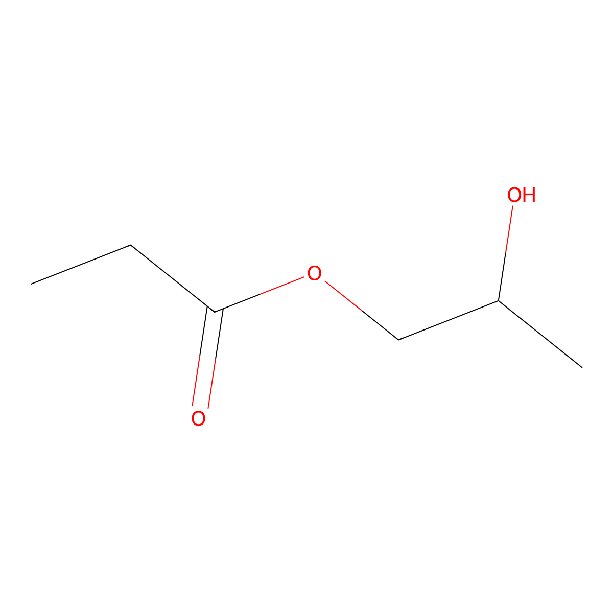 1,2-Propanediol, 1-propanoate molecular structure, CAS 25496-75-7