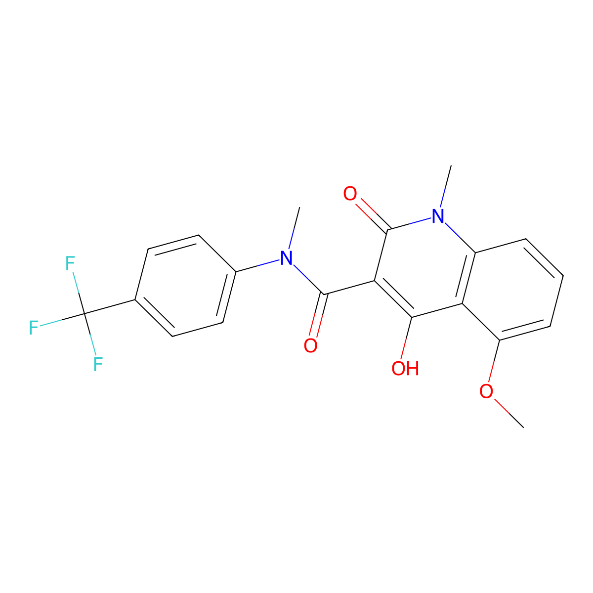 Tasquinimod molecular structure, CAS 254964-60-8