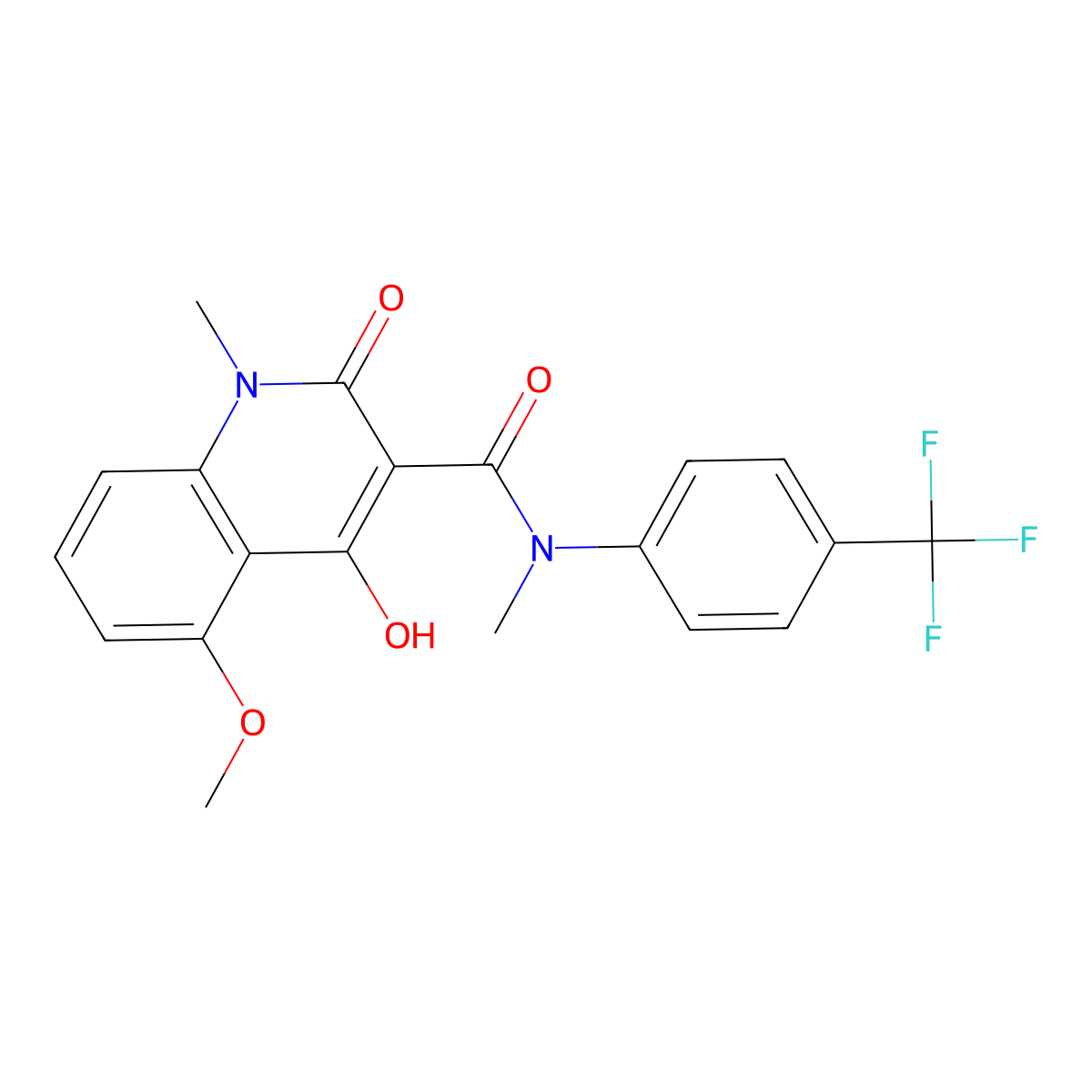 Tasquinimod molecular structure, CAS 254964-60-8