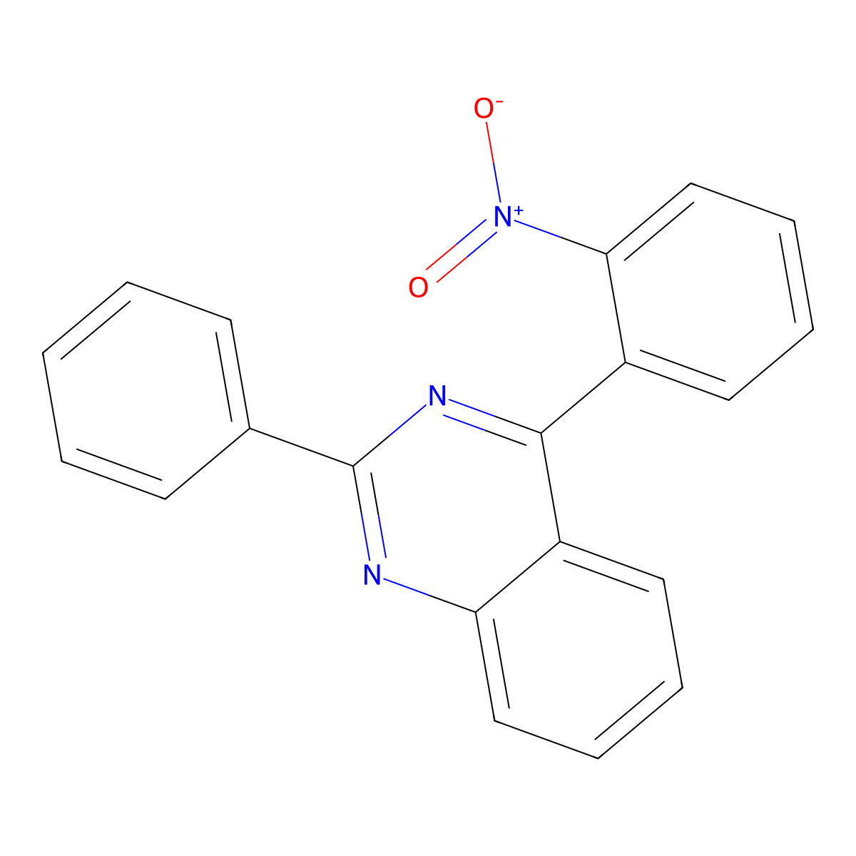 4-(2-Nitrophenyl)-2-phenylquinazoline molecular structure, CAS 254966-95-5