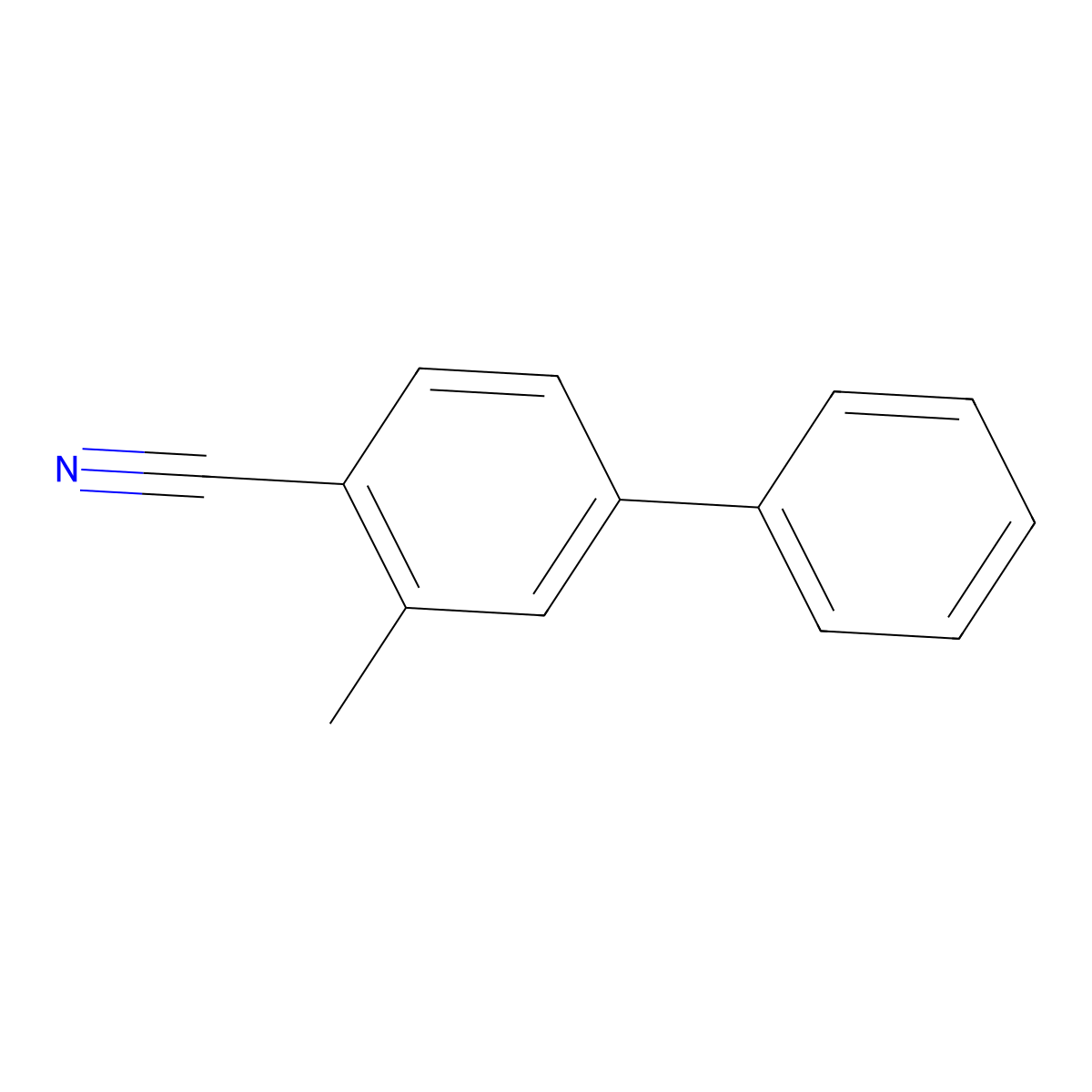 2-Methyl-4-phenylbenzonitrile molecular structure, CAS 254972-84-4