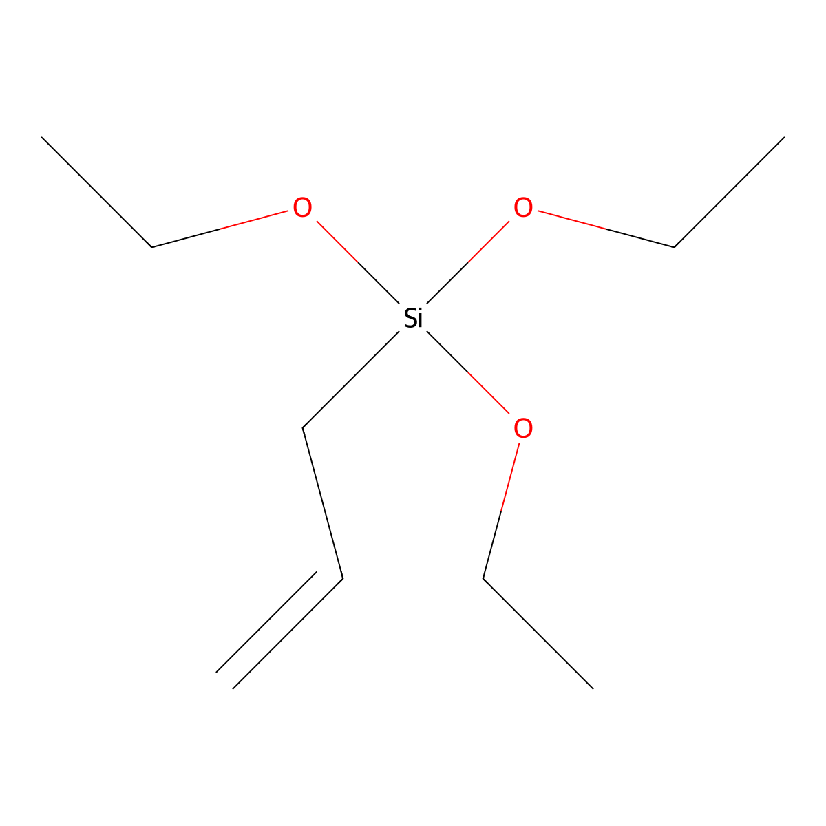 Silane, triethoxy-2-propen-1-yl- molecular structure, CAS 2550-04-1