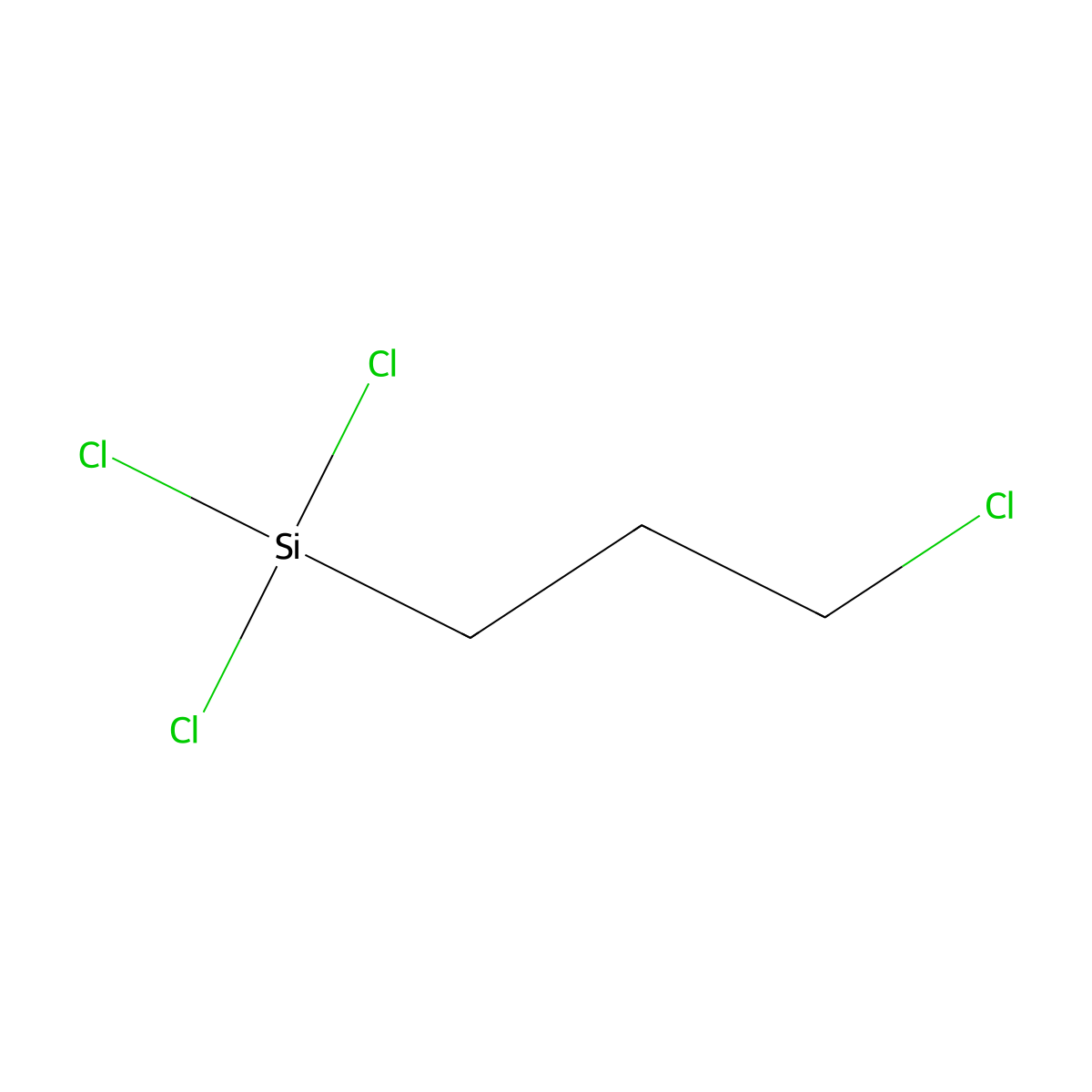 Trichloro(3-chloropropyl)silane molecular structure, CAS 2550-06-3