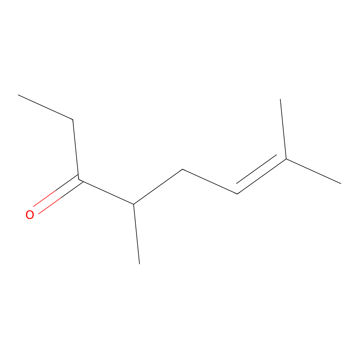 6-Octen-3-one, 4,7-dimethyl- molecular structure, CAS 2550-11-0