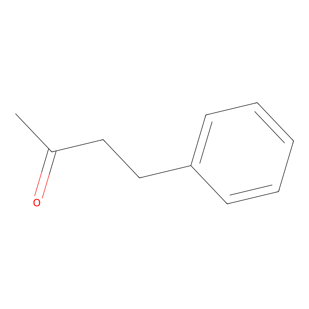 Benzyl acetone molecular structure, CAS 2550-26-7