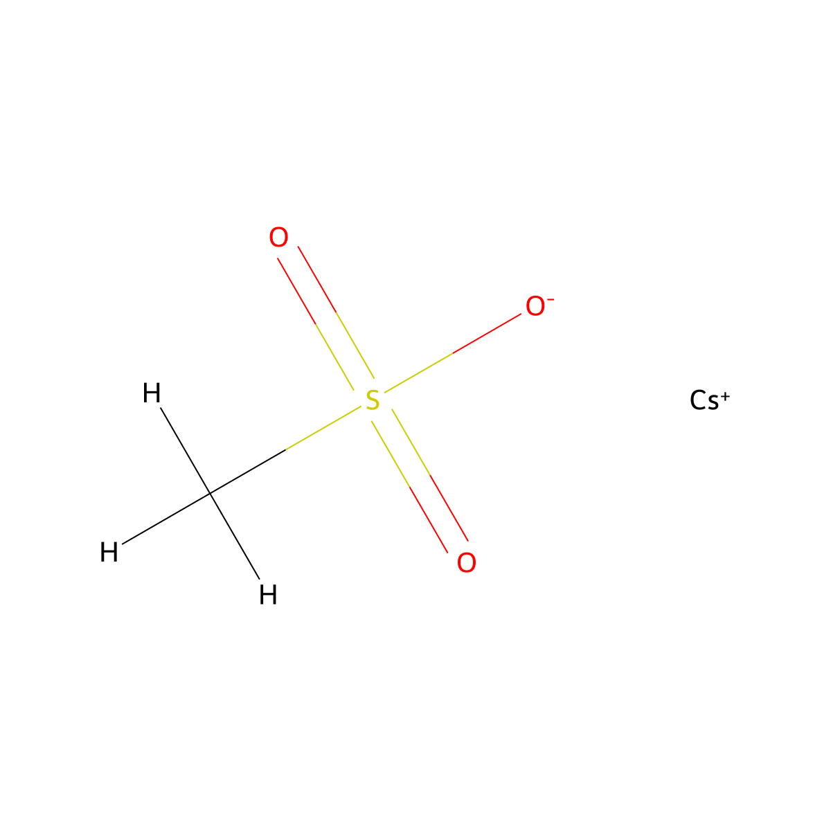 Cesium methanesulfonate molecular structure, CAS 2550-61-0