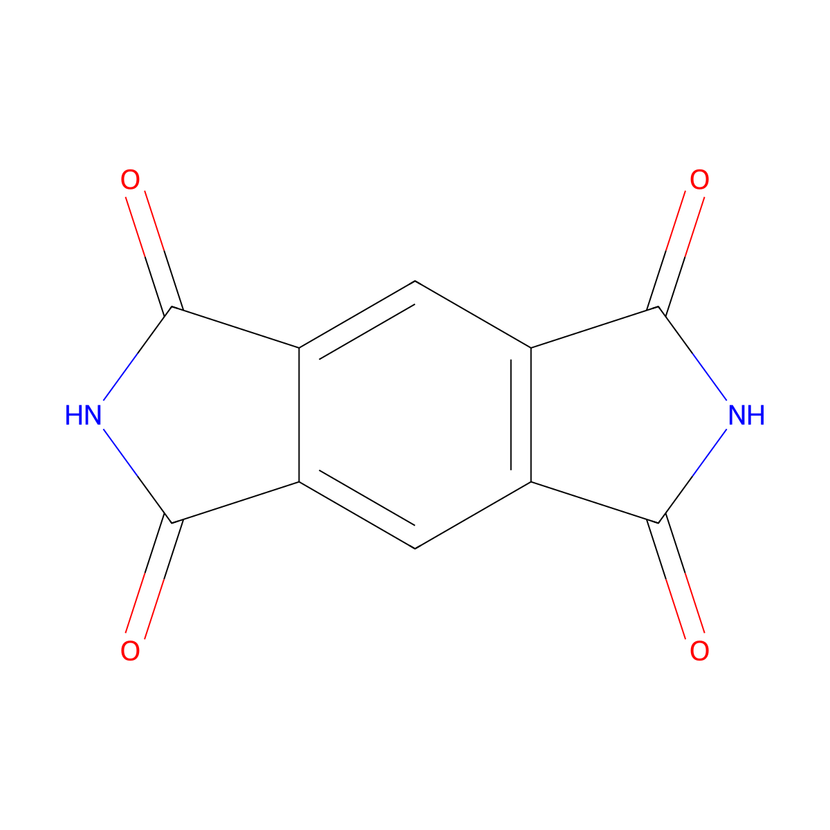 Benzo(1,2-c:4,5-c')dipyrrole-1,3,5,7(2H,6H)-tetrone molecular structure, CAS 2550-73-4