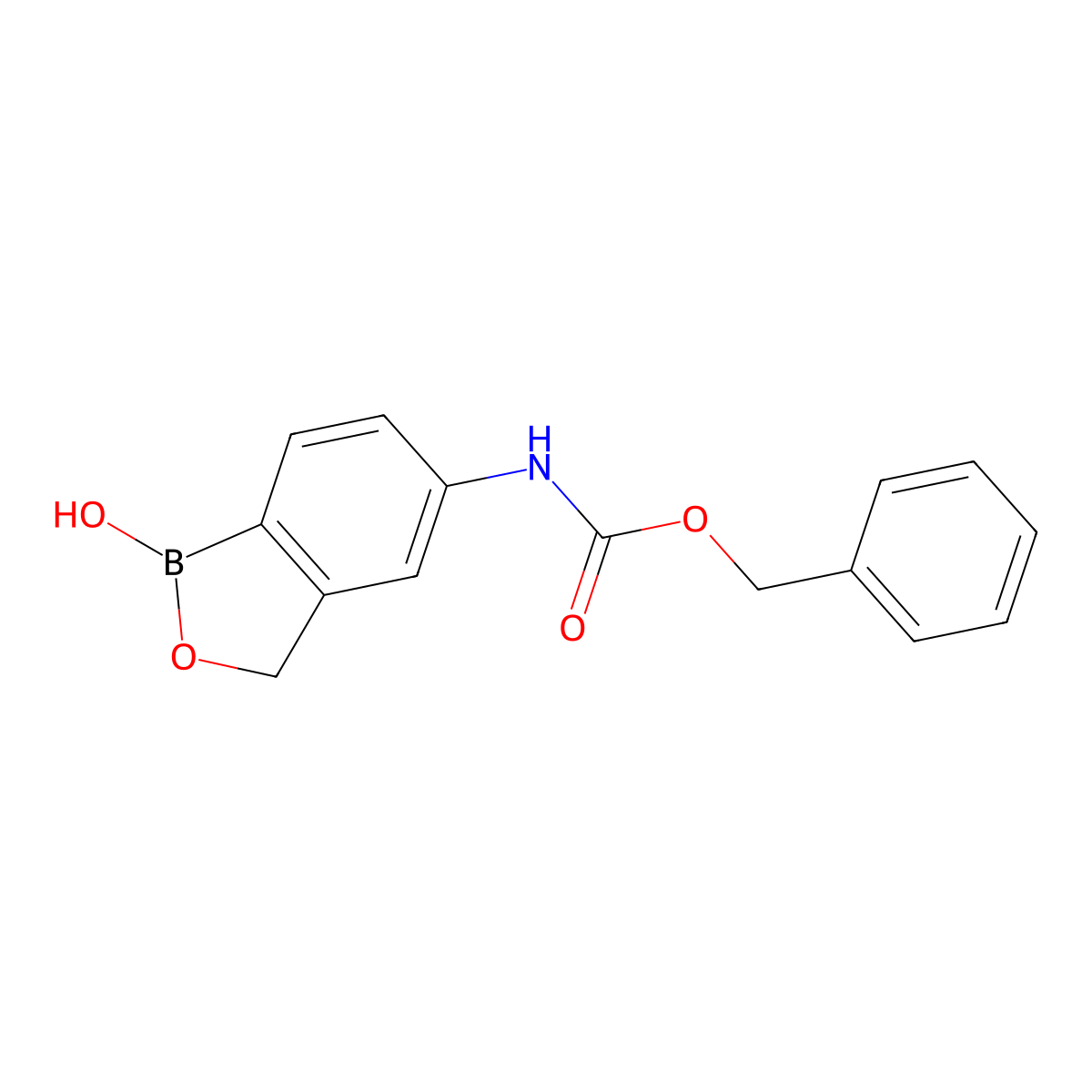 benzyl N-(1-hydroxy-1,3-dihydro-2,1-benzoxaborol-5-yl)carbamate molecular structure, CAS 2550288-17-8