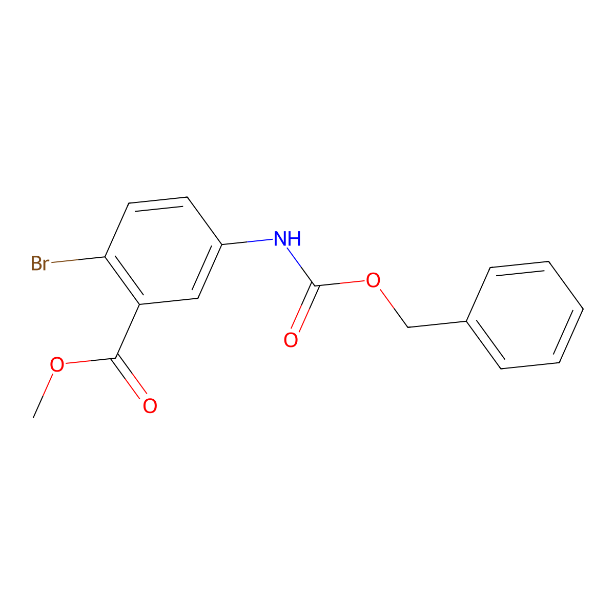 Methyl 5-{[(benzyloxy)carbonyl]amino}-2-bromobenzoate molecular structure, CAS 2550288-26-9