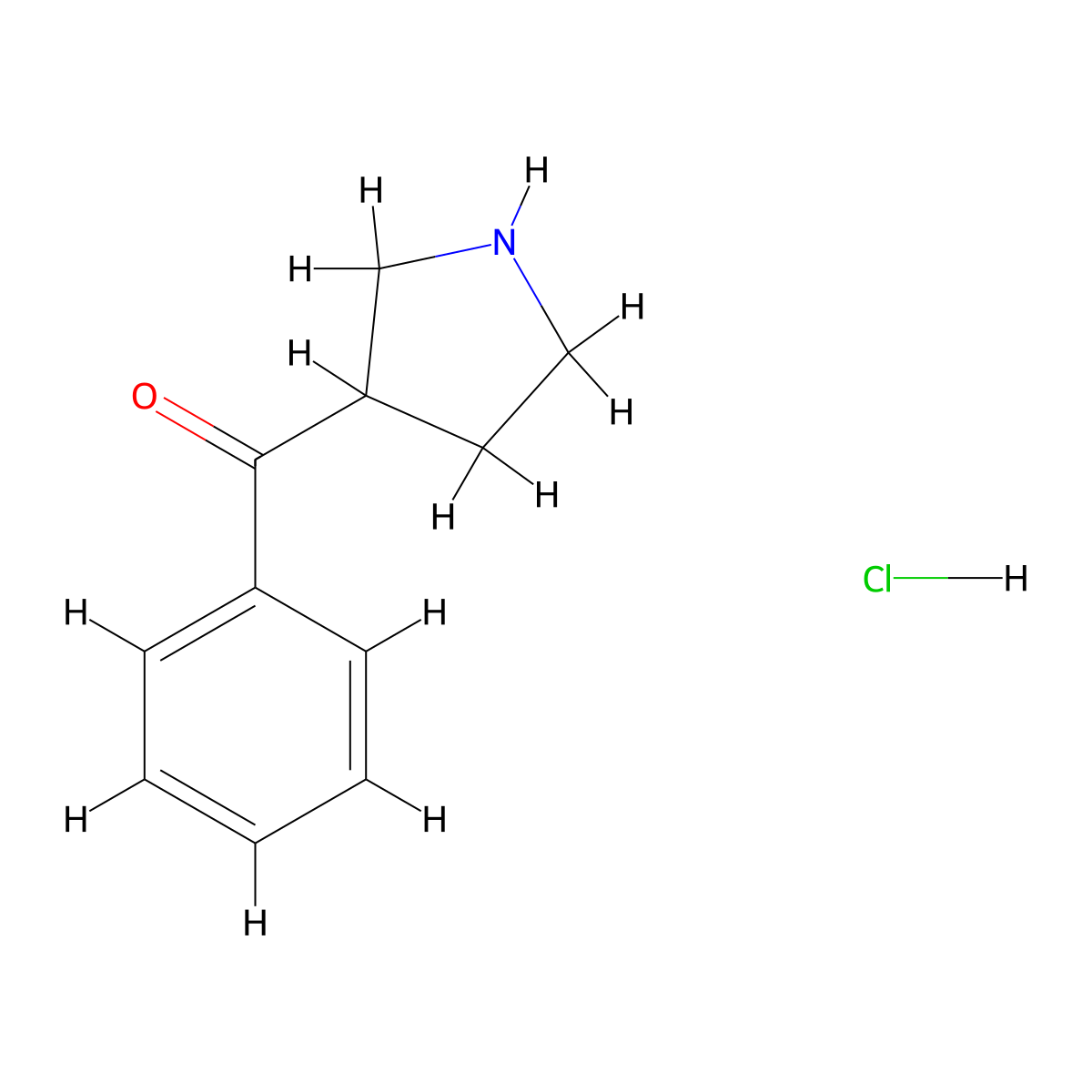 Phenyl(pyrrolidin-3-yl)methanone hydrochloride molecular structure, CAS 25503-87-1