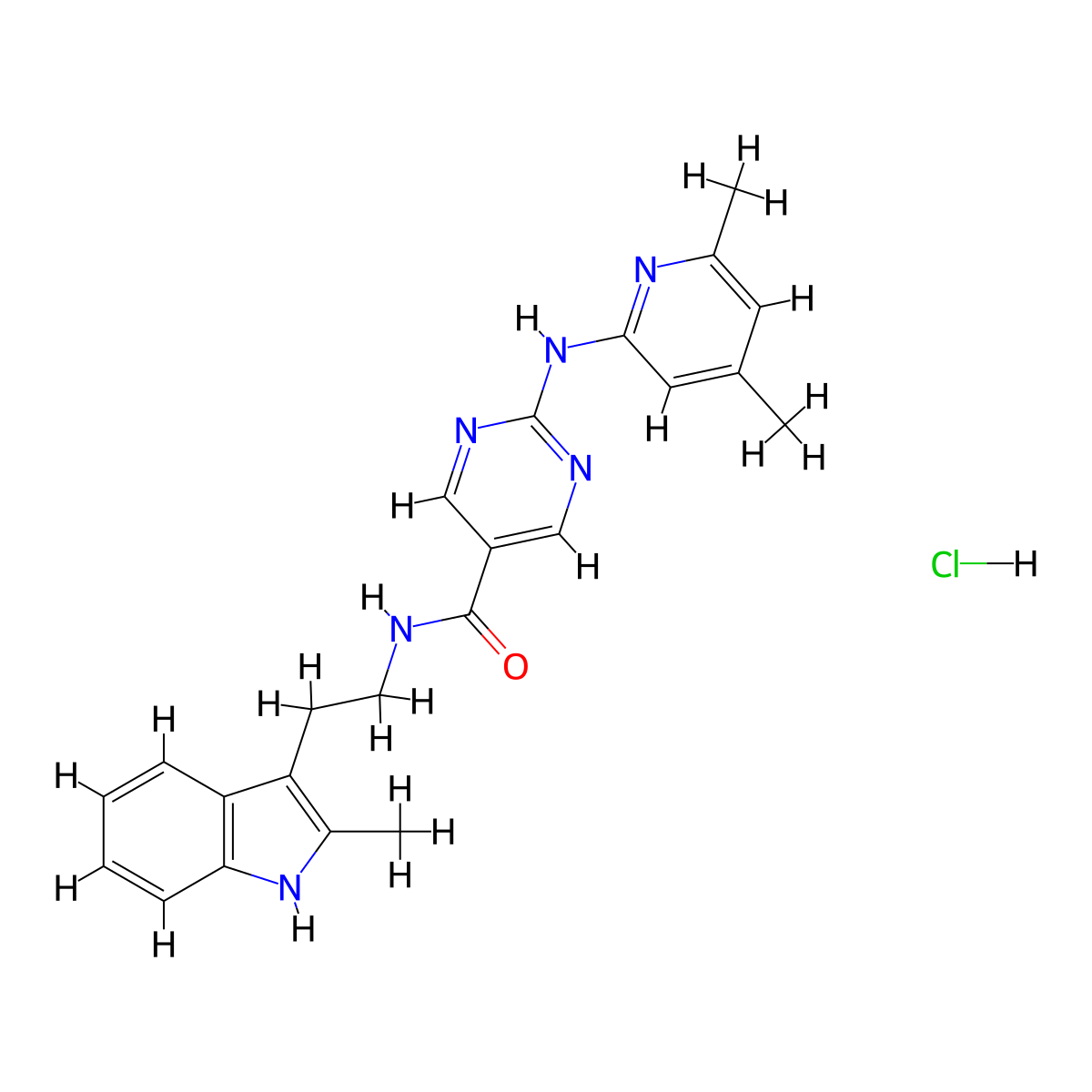 TG11-77 hydrochloride molecular structure, CAS 2550393-38-7