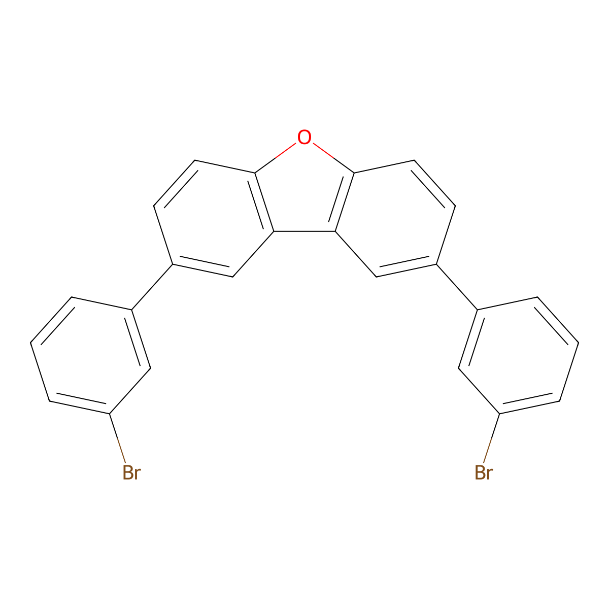 2,8-Bis(3-bromophenyl)dibenzo[b,d]furan molecular structure, CAS 2550393-46-7