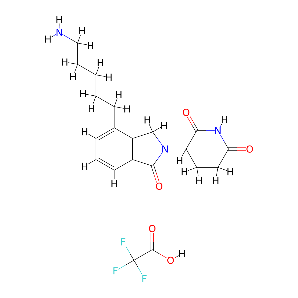 Lenalidomide-C5-NH2 (TFA) molecular structure, CAS 2550398-71-3