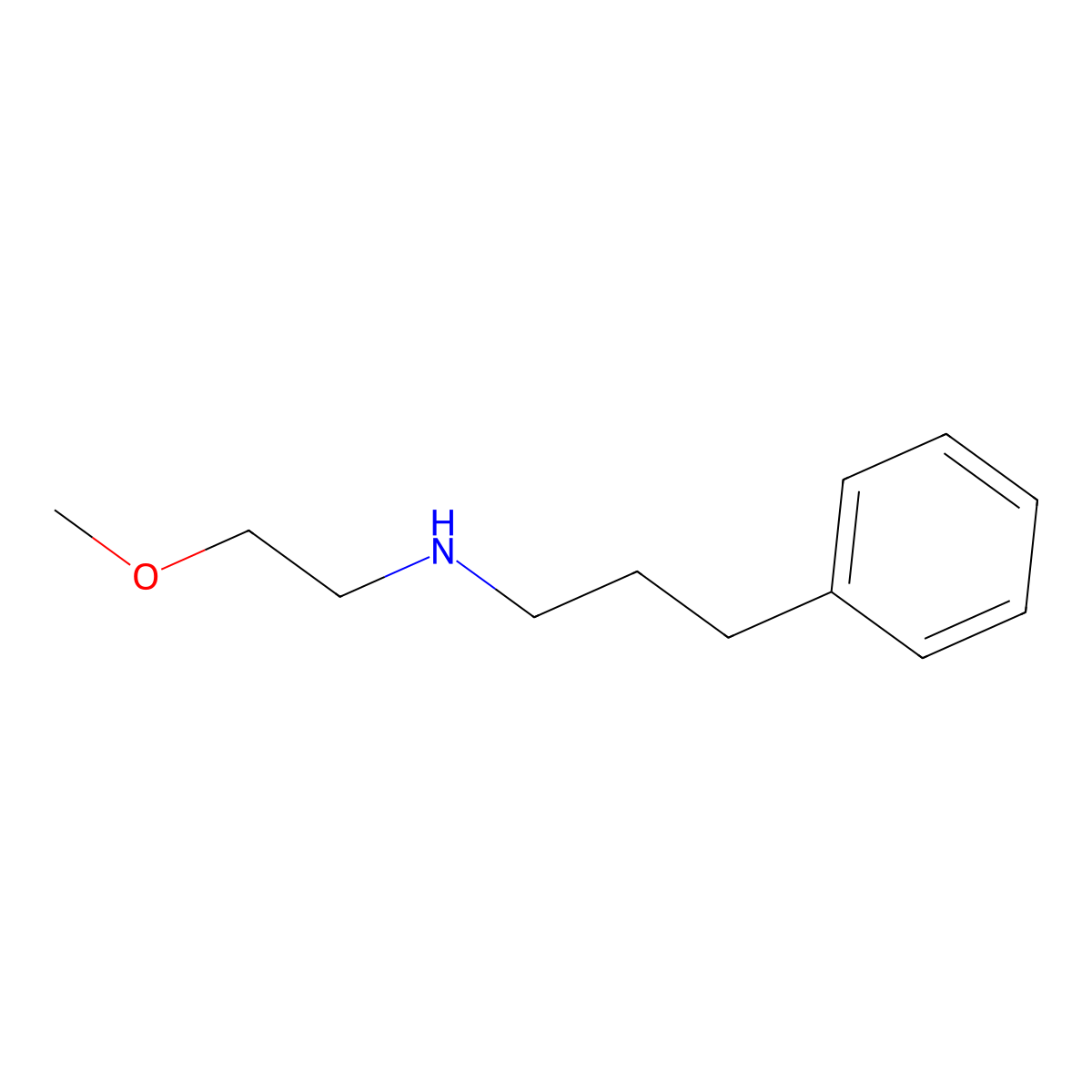 (2-Methoxyethyl)(3-phenylpropyl)amine molecular structure, CAS 255042-04-7