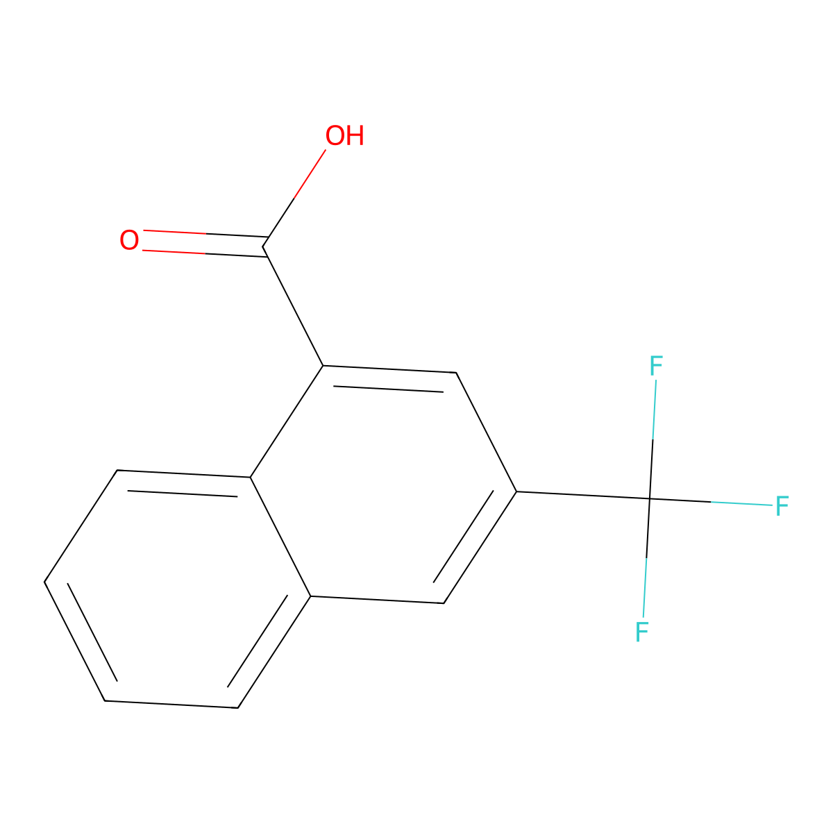 3-(Trifluoromethyl)-1-naphthoic acid molecular structure, CAS 255051-43-5