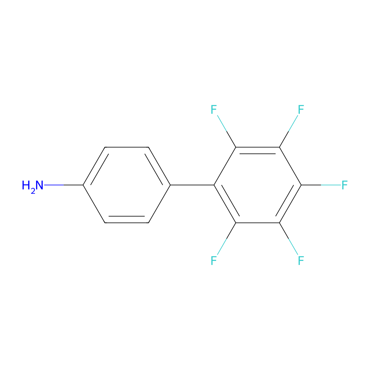 2',3',4',5',6'-Pentafluoro[1,1'-biphenyl]-4-ylamine molecular structure, CAS 25506-49-4