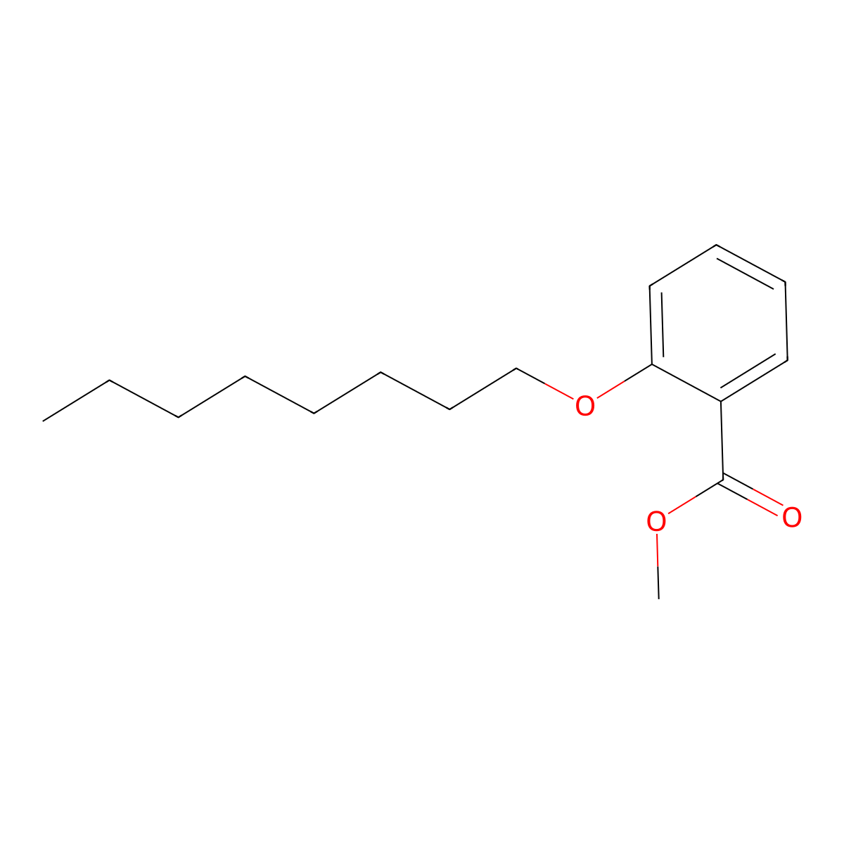 Methyl 2-(octyloxy)benzoate molecular structure, CAS 255062-85-2