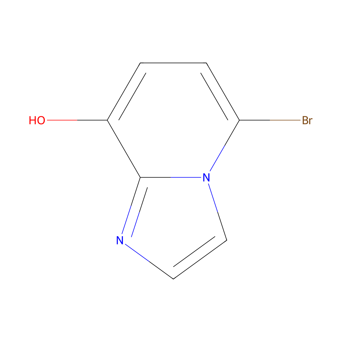 5-Bromoimidazo[1,2-A]pyridin-8-OL molecular structure, CAS 2550692-99-2