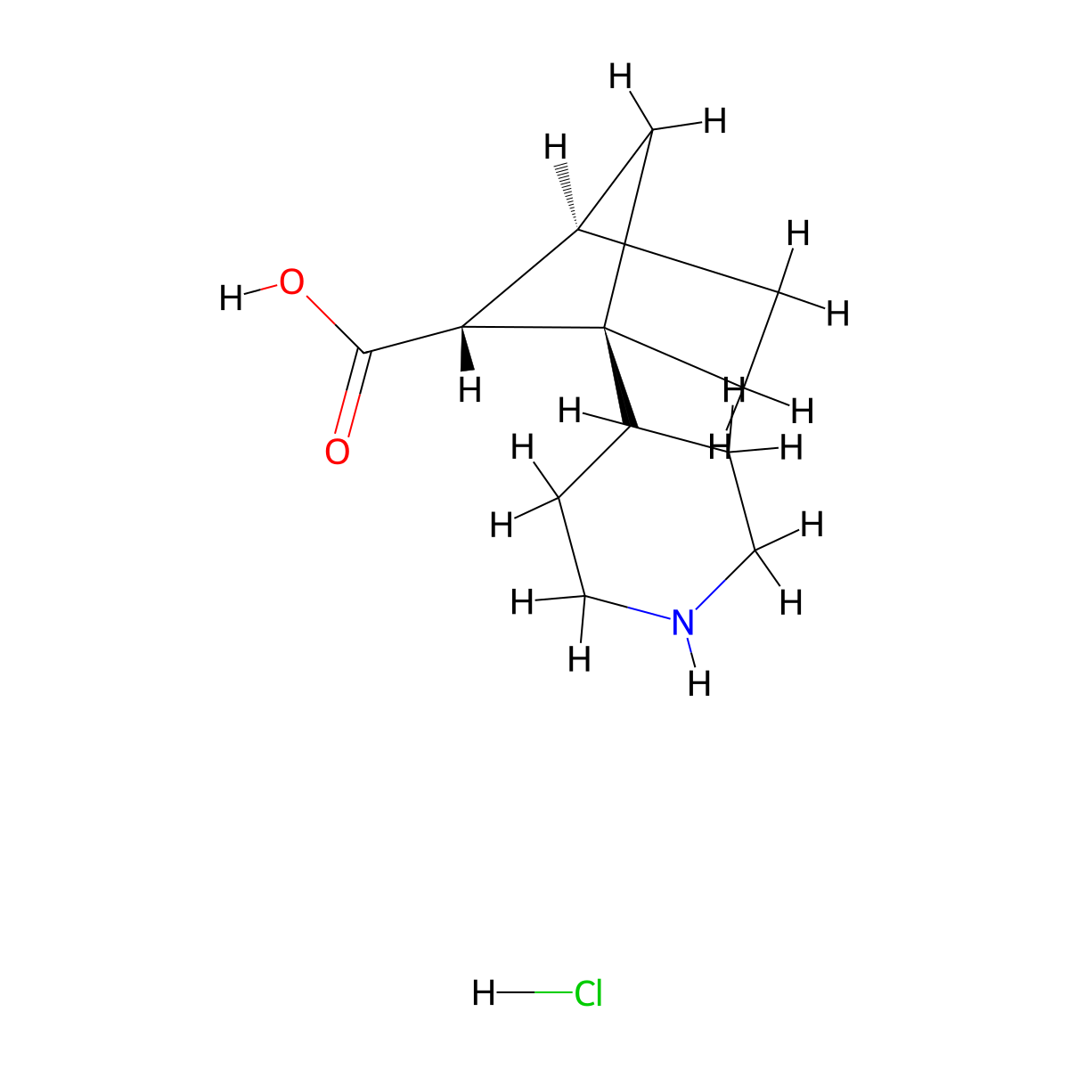 (1S,4R,5R)-Rel-1-(4-piperidyl)bicyclo[2.1.1]hexane-5-carboxylic acid hydrochloride molecular structure, CAS 2550795-19-0
