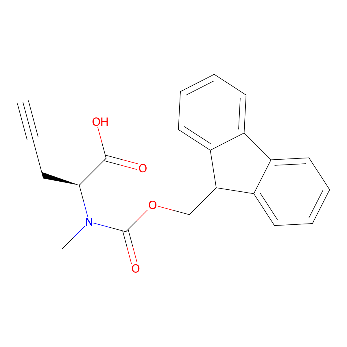 N-Fmoc-N-methyl-(S)-2-propargylglycine molecular structure, CAS 2550906-64-2