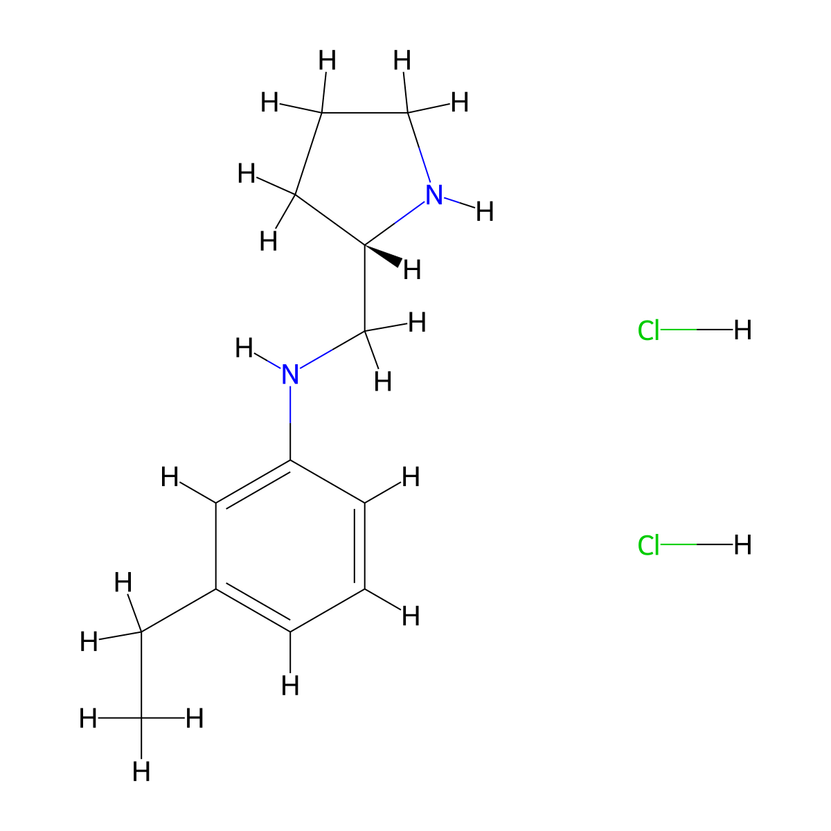 3-Ethyl-N-[[(2S)-pyrrolidin-2-yl]methyl]aniline;dihydrochloride molecular structure, CAS 2550996-67-1