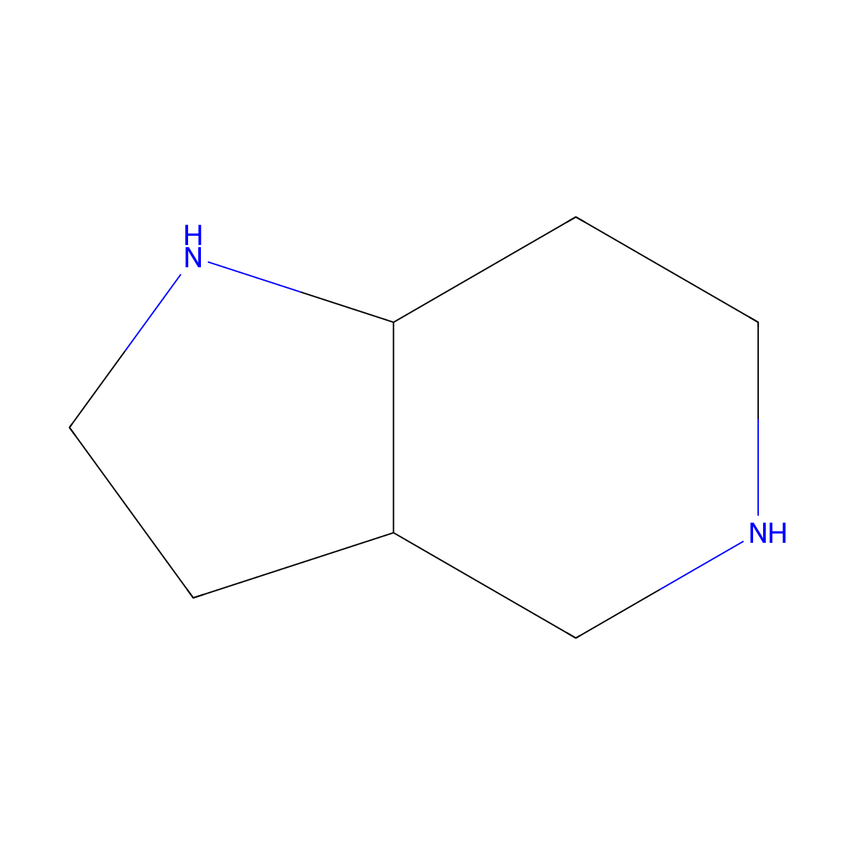 rel-(3AR,7aS)-octahydro-1H-pyrrolo[3,2-c]pyridine molecular structure, CAS 2550996-75-1