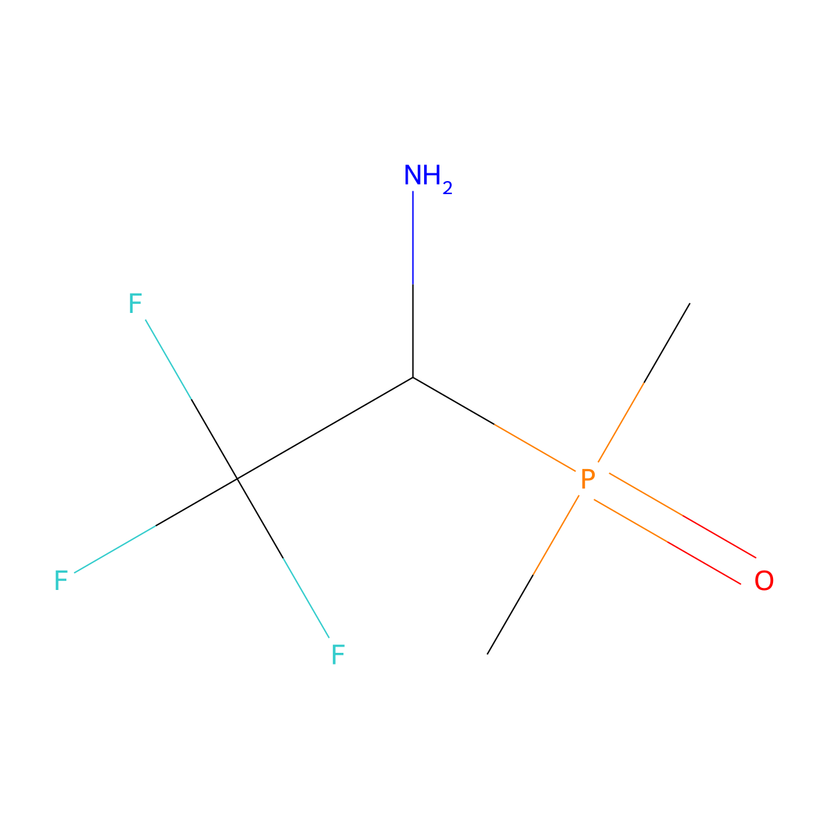 (1S)-1-(dimethylphosphoryl)-2,2,2-trifluoroethan-1-amine molecular structure, CAS 2550996-76-2