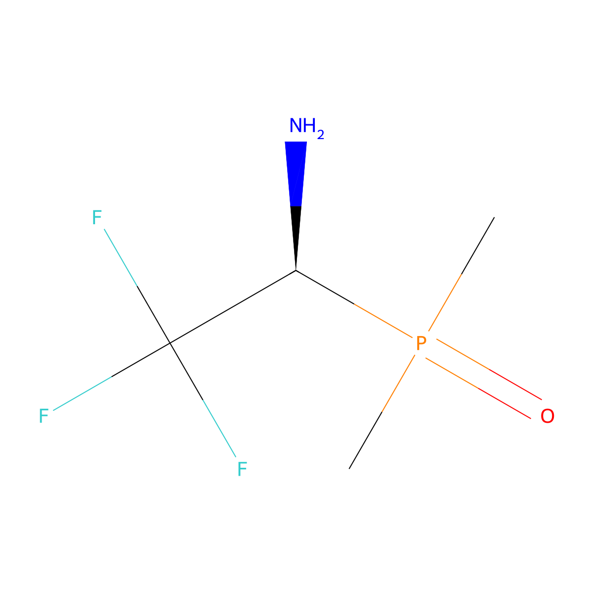 (1S)-1-(dimethylphosphoryl)-2,2,2-trifluoroethan-1-amine molecular structure, CAS 2550996-76-2